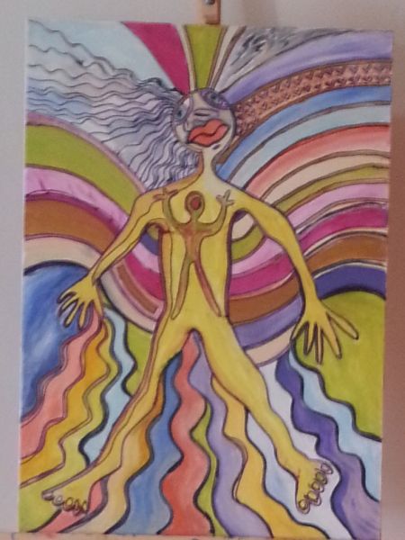 Arco-íris Homem - O.s.t. - 50x70cm R$ 385,00 - Linda !