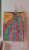 Tiras De Pano Enrolado - O.s.t. - 50x70cm R$ 385,00 - Linda!