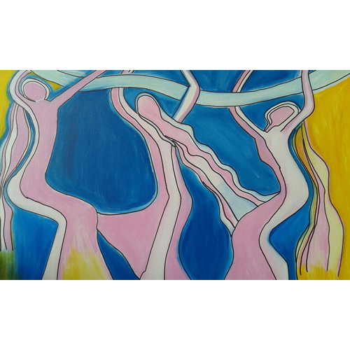 Dança - Óleo Sobre Tela - 50x70cm - Linda Pintura !
