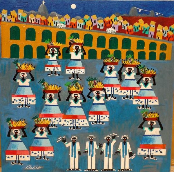 AÉCIO - Portela Nos Arcos Da Lapa - 60x60 A.s.t