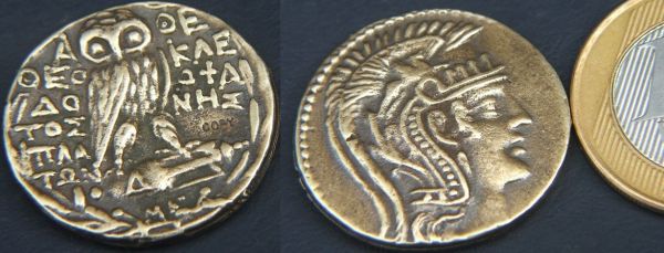 Grécia Antiga- Athenas E Coruja - ano 200 a.C. - RARA !