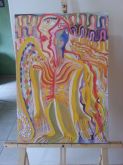 Quatro Anjos - O.s.t. - 50x70cm R$ 385,00 - Linda Pintura !